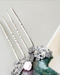 [나스첸카] 지적인 나날들 _ 아게이트 뒤꽂이 _ 한복 머리장식 _ 결혼준비 _ 신랑어머니한복