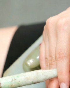 [나스첸카] 빈티지 비취 파이프 [곰방대 비취]