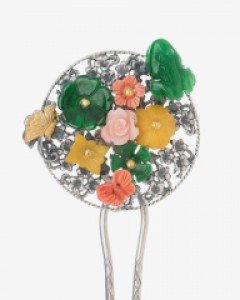 [나스첸카] 조선의 꽃 _ 산호 뒤꽂이 _ 한복 머리장식 _ 결혼준비 _ 신랑어머니한복 쪽진머리비녀