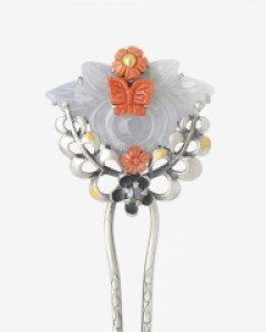 [나스첸카] 작은 품위 _ jade 라벤더 비취 뒤꽂이 쪽진머리비녀