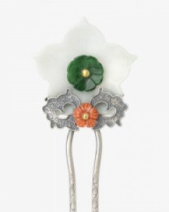 [나스첸카] 전통을 계승하는 한복 장신구 2, 뒤꽂이, 한복 뒤꽂이 _ 비취 뒤꽂이 쪽진머리비녀