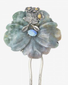 [나스첸카] 풍성한 머릿결 _ 아게이트 뒤꽂이 _ 신랑어머니한복 쪽진머리비녀