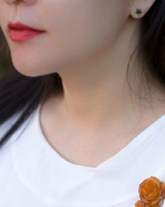 [나스첸카] 네가 아니면 _ 호박 브로치 amber pendant brooch