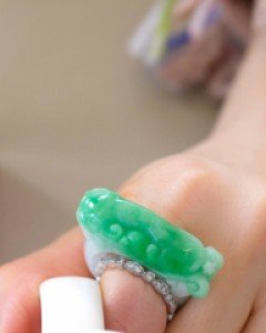 [나스첸카] 조용한 카리스마 70 _ 비취 가락지 _ 옥반지 _ 옥가락지 _ 통가락지 _ 한복가락지 _ 결혼가락지