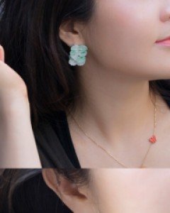 [나스첸카] 은은한 카리스마 2 [실버 수공예 비취 귀걸이]