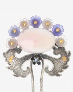 [나스첸카] 부디 _ 콩크쉘 뒤꽂이 _ 자개 뒤꽂이 _ 한복 머리장식 _ 신랑어머니한복 쪽진머리비녀