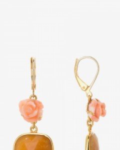 [나스첸카] 사랑스러운 트윌리 _ 사파이어 귀걸아 산호 귀걸이 원석