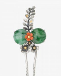 [나스첸카] 향기만이라도 _ 옥 비취 뒤꽂이 비녀 쪽진머리비녀