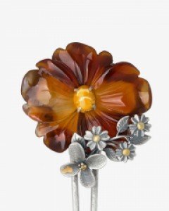 [나스첸카] [동영상] 기품있는 아게이트 _ 한복 비녀 뒤꽂이 한복악세사리