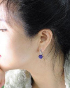 [나스첸카] 채로 물망초 _돈포겟미 [실버 수공예 채로아이트 귀걸이]