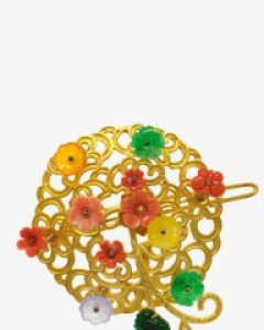 똑딱핀 명품머리핀 머리핀쇼핑몰 헤어핀_화려한 원형 떨핀 [나스첸카]