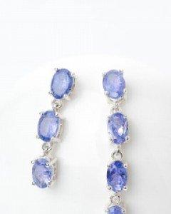 [나스첸카] 그 밤 그 아래 _ 탄자나이트귀걸이 롱귀걸이 언밸런스귀걸이