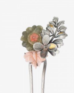 [나스첸카] 어서 봄날 _ 비취뒤꽂이 산호뒤꽂이 옥비녀 한복악세사리