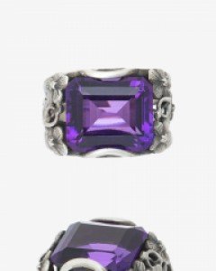 [나스첸카] 미소 자수정 _ 합성 자수정 반지 부모님 선물 스승의날 선물