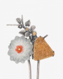 [나스첸카] 꽃틈 사이로 _ 비취뒤꽂이 옥뒤꽂이