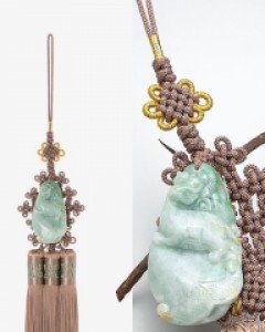 [나스첸카] 단정한 코코아브라운 _ 비취 노리개