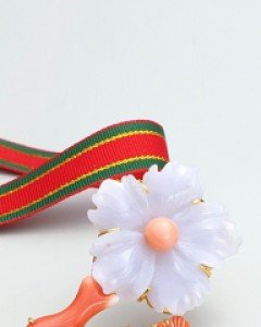 [나스첸카] 앙증 여인의 아름다움 _ 산호 브로치 아게이트 브로치