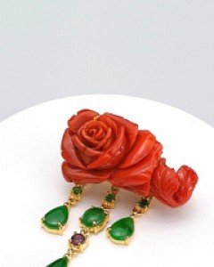 [나스첸카] 산호예찬가 4 _ 산호 브로치