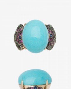 [나스첸카] 천공의 터콰이즈 _ 14K 터키석반지