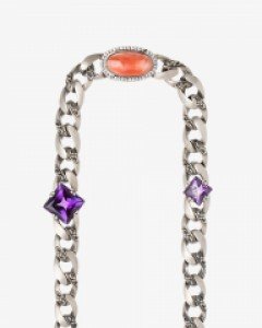 [나스첸카] 은하수 생쪽 멋짐 목걸이 2_ 산호 은목걸이