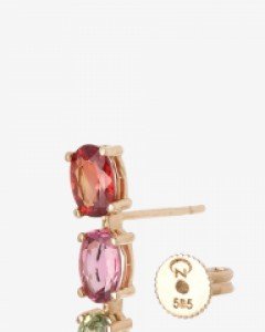 [나스첸카] 에라토 _ 14K 사파이어 _한짝 귀걸이