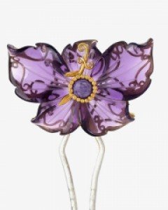 [나스첸카] 사랑한다 말해줘 _ 합성 자수정 뒤꽂이