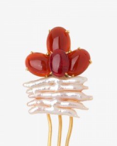 [나스첸카] MBC 옷소매 붉은 끝동 협찬_디자인 _  주문제작_ 옹기종기 _ 진주 뒤꽂이 자마노 뒤꽂이