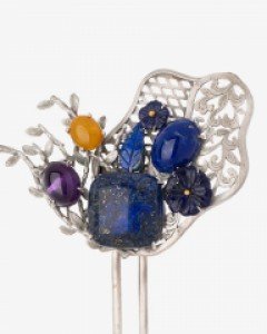 청금석 뒤꽂이 라피스라쥴리 뒤꽂이 은 뒤꽂이 옆꽂이 지적인 beaut 4 나스첸카