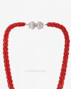 산호 목걸이 비즈 목걸이 원석 목걸이 그 어느때보다 붉다 2 나스첸카