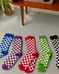 컬러 체커보드 삭스