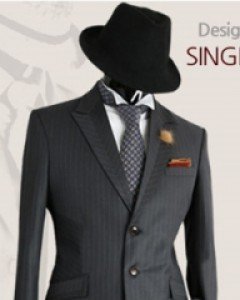 F9775CP 카키폴 스트라이프 Suit카키컬러의 터프한 무드김승수 착용