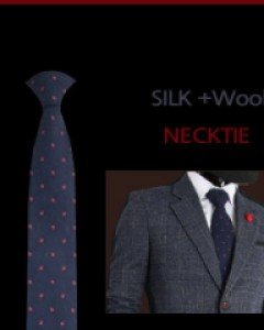 High퀄리티 실크+울레귤러 폭8cm 프리미엄 넥타이8NC-29S