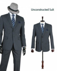 뉴클래식 기본핏 포멀 봄여름정장Luciano 2019BG 블루그레이체크 Suit