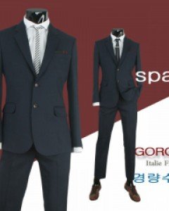 GO501S2 네이비 라인이이쁜슬림핏 캐쥬얼 경량정장