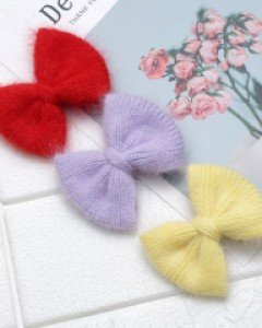 빅리본 앙고라 여아 머리핀 유아 헤어핀 아동 집게핀