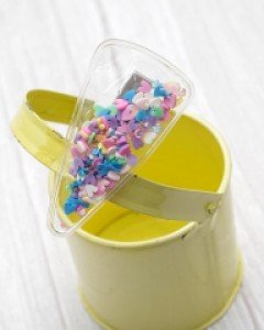 투명 비즈 아동 머리핀 (5cm 집게핀)