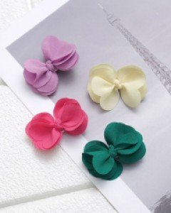 미니 꽃잎 아기 헤어핀 (3.5cm 유아집게핀)