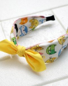 야옹이 리본 반다나 아동 헤어밴드 여아 아동 유아 머리띠 키즈 아기 선물