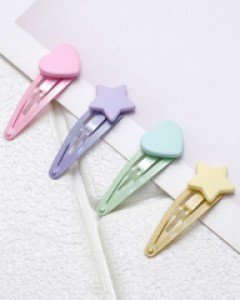 무광 아기 똑딱핀(한쌍) 유아 머리핀 아동 여아 미니 헤어핀 똑핀 삔