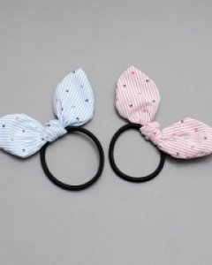 마린 스트라이프 바니 와이어 여아 슈슈 유아 아동 머리끈