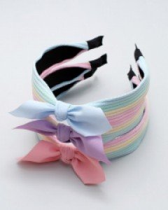 파스텔 레인보우 여아 머리띠 유아 헤어밴드 초등 아동 머리밴드