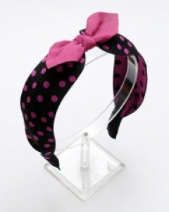 톤다운 도트 반다나 여아 머리띠 유아 헤어밴드 초등 아동 머리밴드