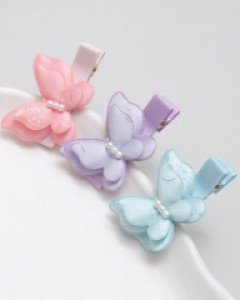 한복 미니 나비 명절 머리핀 (한쌍) 악세서리 추석 설 헤어핀