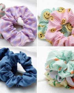 (국내제작) 큐티 곱창 밴드 똥머리 스크런치 슈슈 머리 고무줄