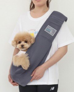 캥거루 메쉬 슬링백 (그레이)