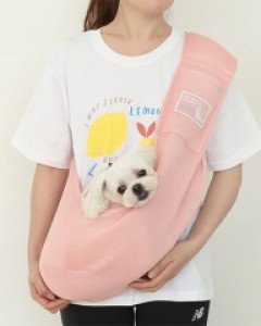캥거루 메쉬 슬링백 (핑크)