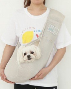 캥거루 메쉬 슬링백 (베이지)