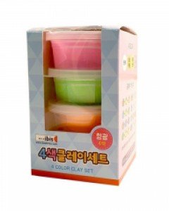 4000 4색클레이세트(형광4색)