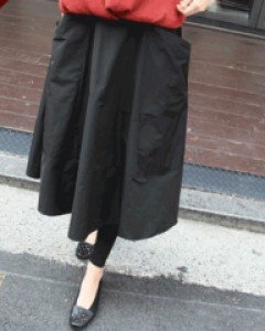 24563/메모리 A라인 포켓스커트