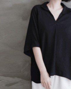 32676/소프트 언발 카라블라우스